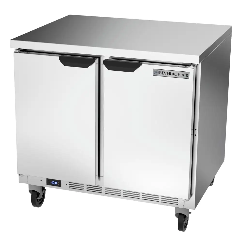 Beverage-Air WTF36AHC-FLT 36" W Worktop Freezer W/ (2) Section & (2) Doors, 115v
