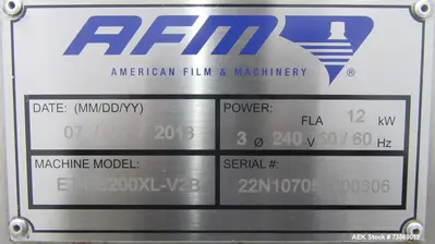 USED AMERICAN FILM & MACHINERY ET-ES-200X