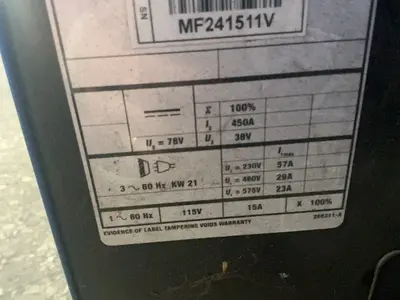 Used MILLER DIMENSION NT 450 Mig Welders Ohio US | HGR 24 #1441290