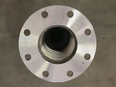 2" Stainless Steel Braided Flange X Flange Pump Connector 9" Long