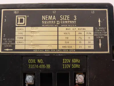 Used SQUARE D _UNKNOWN_ Starters Indiana US | Arrow Industrial #1316628
