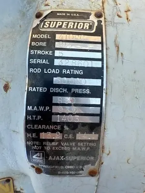 USED WHITE SUPERIOR RAM