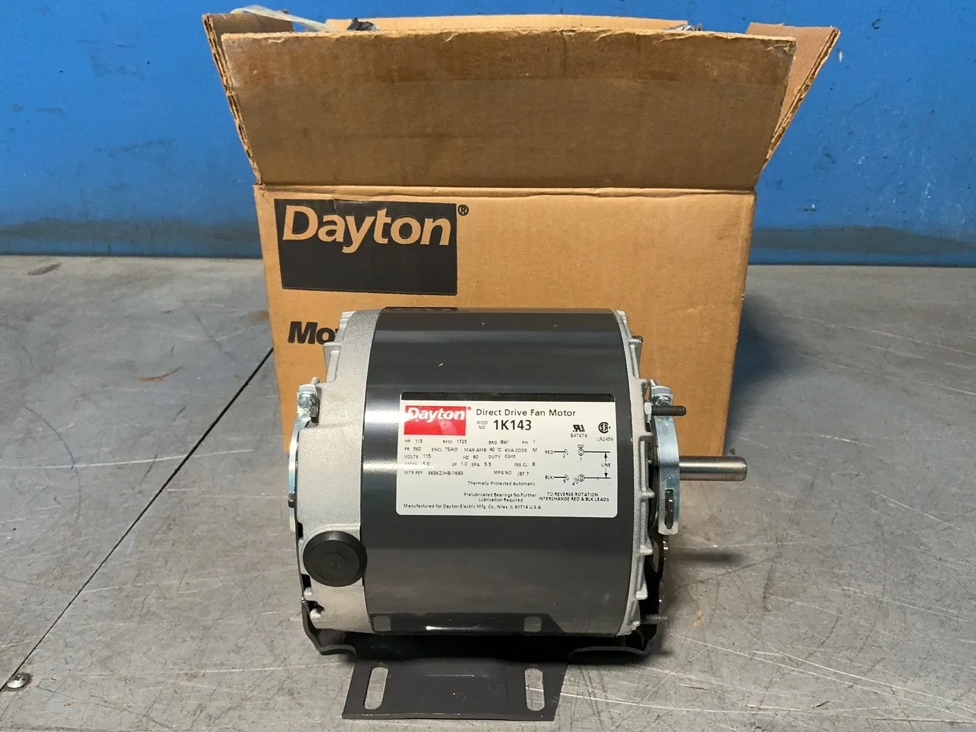 Used DAYTON 1K143 Motors (misc) Ohio US | HGR 24 #1556721
