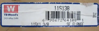 NEW TB WOODS 11S138 SURE-FLEX FLANGE 11SX1 3/8