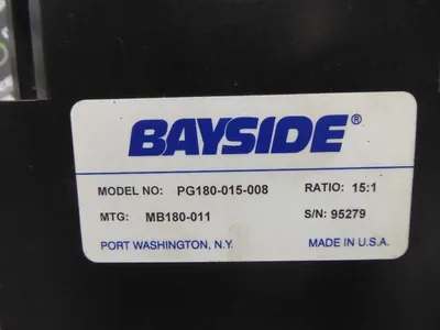 Bayside PG180-015-008 Gearhead Assembly MB180-011 15:1 Ratio New NIB