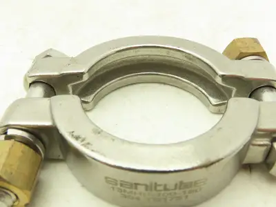 Sanitube 13MHP-100-150 Double Bolted Sanitary Clamp 304SS 1"-1-1/2" Lot of 9