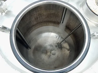 USED 200 GALLON JACKETED MIXING TANK 200 GALLON