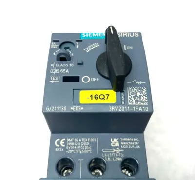 USED SIEMENS SIRIUS MOTOR PROTECTOR CIRCUIT BREAKER FRAME SIZE S00 5A