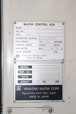 USED MAZAK INTEGREX 200 SY