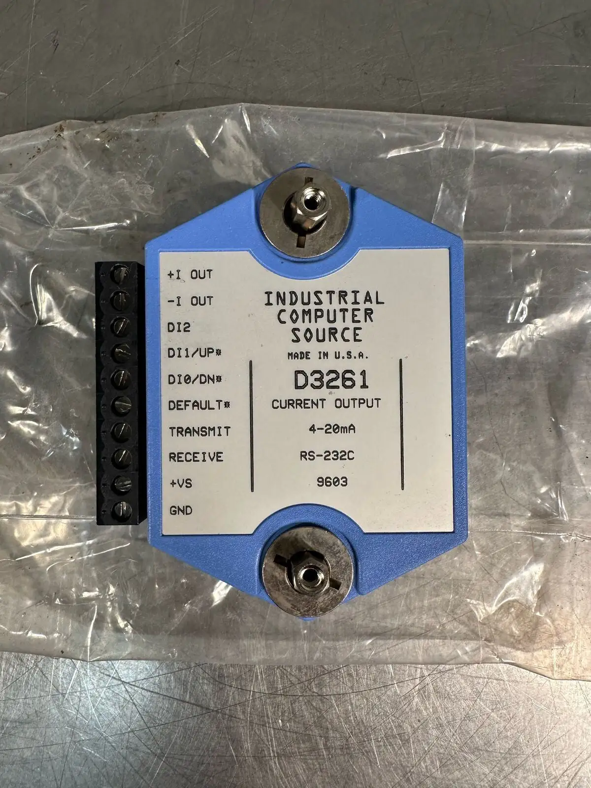 Industrial Computer Source - RS-232C Model D3261 4-20mA (6.2.2)