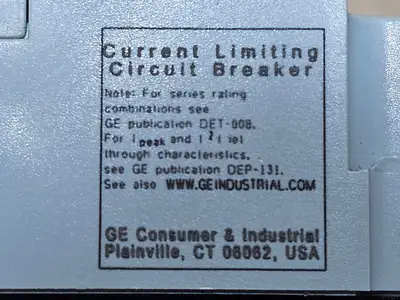 USED GENERAL ELECTRIC FBV36TE015RV