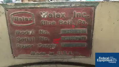 USED Welex 85 Cu Ft (2,400 Liter) Welex Cooler, Model 2400 HC, S/S