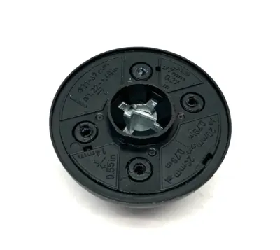 USED SOCOMEC ROUND ROTARY DISCONNECT HANDLE, BLUE/BLACK