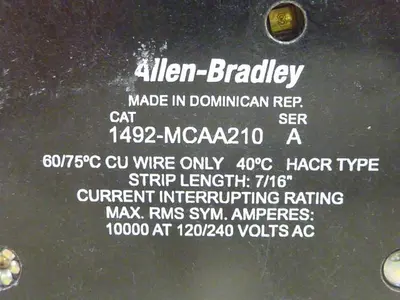USED ALLEN BRADLEY 1492-MCAA210 SER A