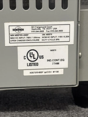 Used Bonitron M3575R-H8BF Resistors California US | Davliegogo LLC #1705888