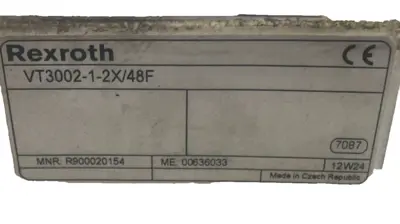 NEW BOSCH REXROTH VT3002-1-2X/48F CARD HOLDER VT300212X48F