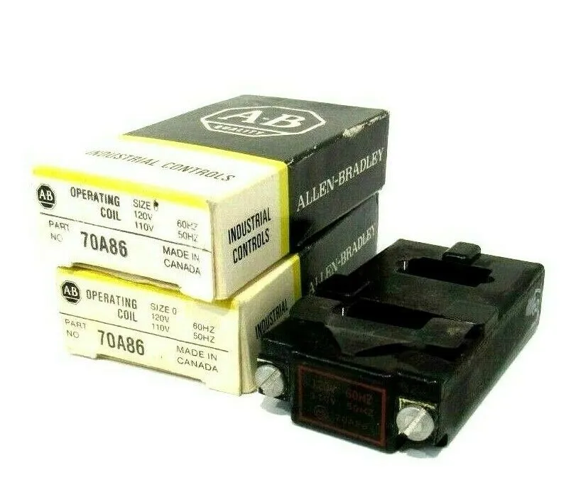 LOT OF 2 NEW ALLEN BRADLEY 70A86 COIL SIZE 0