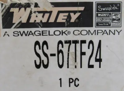 NEW WHITEY SS-67TF24 BALL VALVE 1-1/2" SS67TF24