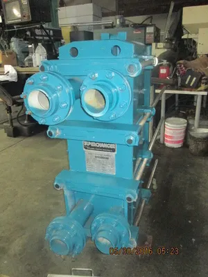 212 sq.ft., Tranter, UFX-26-5-HP-75, Superchanger heat exchanger, Stainless Steel, 100 psi @ 150°, 1242 lbs, 1995