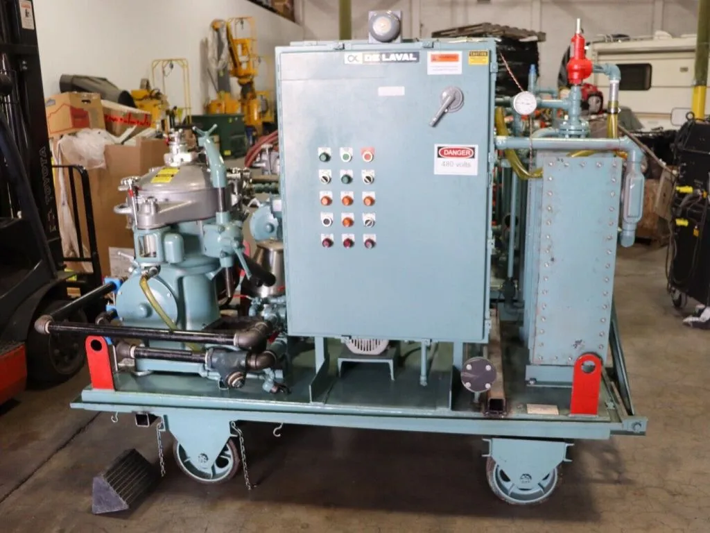 (2) Alfa-Laval MAB 206S-24 oil cleaning modules, SS.