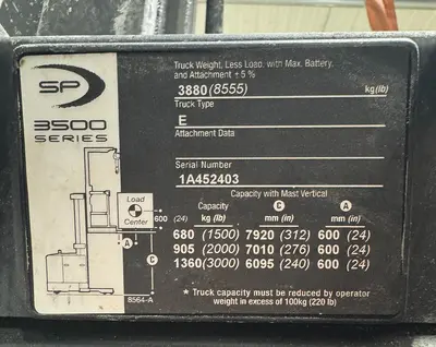 Used 2015 CROWN SP35020-30 Misc Forklifts Michigan US | RAB Industries, Inc. #495034