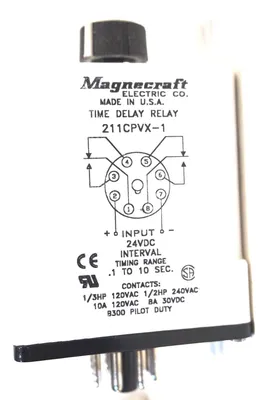 NEW MAGNECRAFT 211CPVX-1 TIME DELAY RELAY 211CPVX1