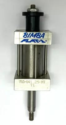 FSD-041.25-MT | Bimba  Flat-1 Square Pneumatic Cylinder 3/4" Bore 1.25" Stroke - Used