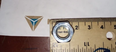 Lot of 350  steel new Hex Nuts - plated finish
