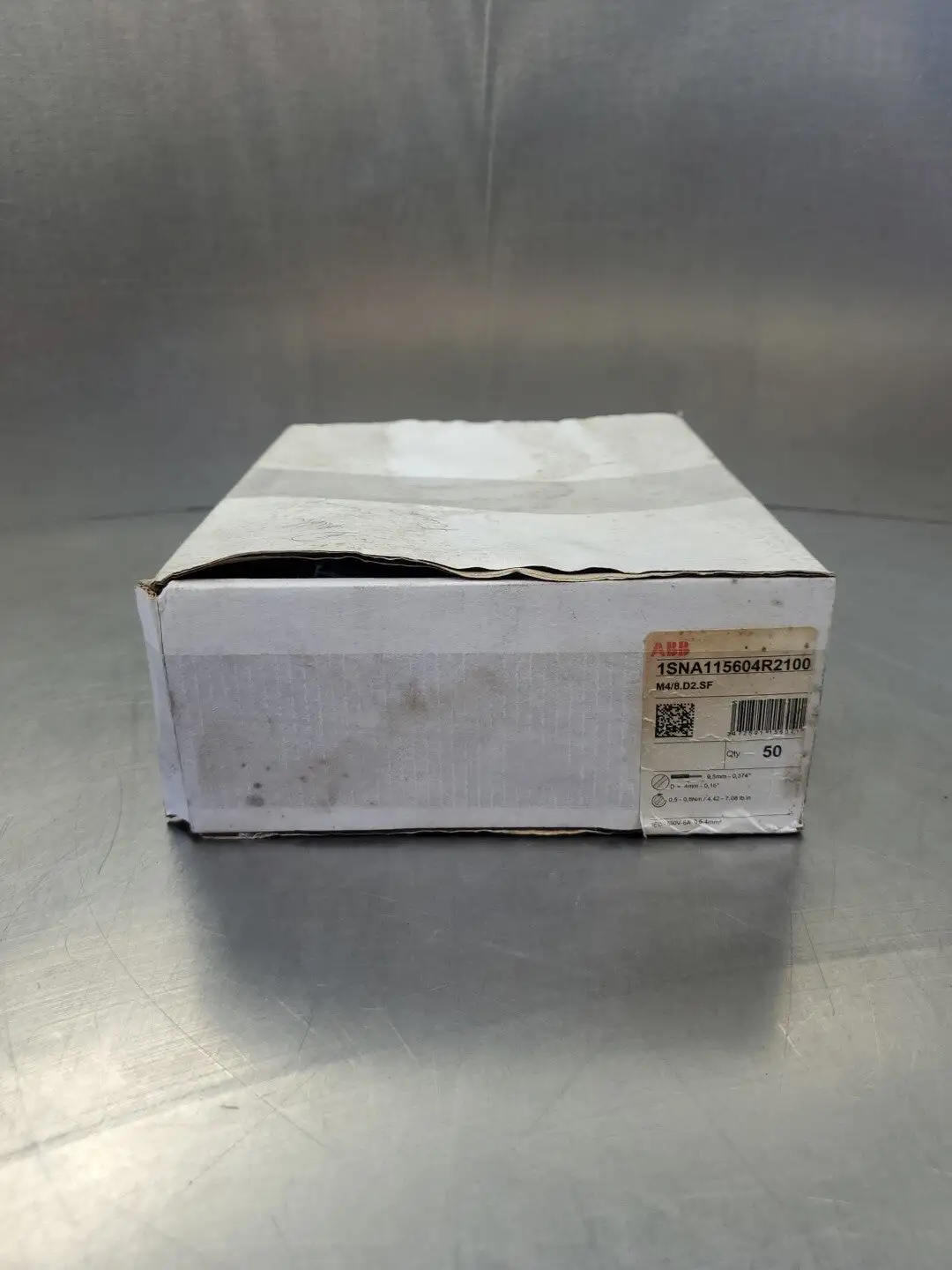 ABB 1SNA115604R2100 Terminal Blocks, M4/8.D2.SF, Lot of 50. 4E-31