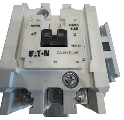 NEW EATON CN15GNY3AB 65MM COIL CONTACTOR SIZE 2 120V 60HZ CN15YED35