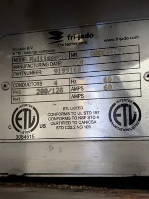 182-0167 Fri-Jado Multi Rotisserie Oven