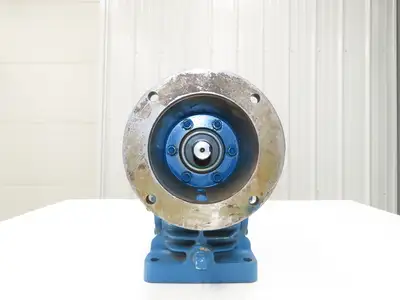 Cone Drive Worm Gearbox 100:1 Reducer 17.5rpm 1.08Hp 1-1/2" Hollow Shaft