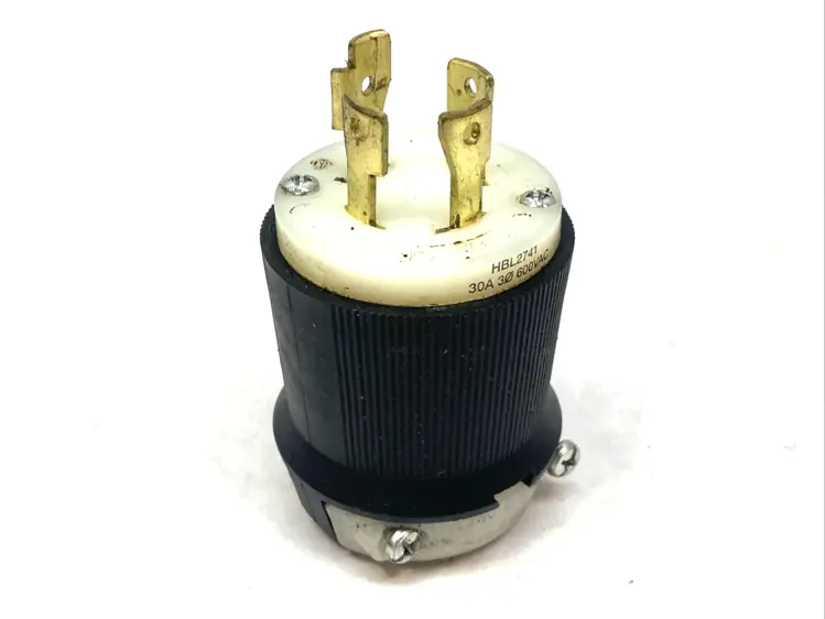 Used Hubbell Twist-Lock Plug 30A 600VAC Bus Bars & Plugs Michigan US | Maverick Industrial Sales #1400861