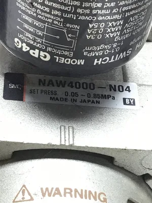 SMC NAW4000-N04/NAV4000-N04-3DZ Filter Regulator 110-120VAC 0.05-0.85/0.2-1.0MPa