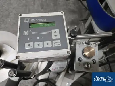 USED Quadrel Quadrel In-Line Labeler, Model Moduline