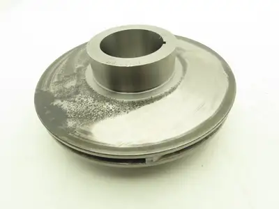 Centrifugal Pump Impeller 60mm Keyed Bore 203mm OD Steel