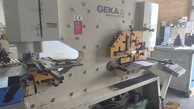 Used 2012 GEKA HYDRACROP 110 AD IRON WORKER Angle Punches North Carolina US | Legacy CNC Machinery, LLC #443267