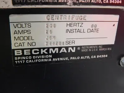 Used BECKMAN J-6M Centrifuges Texas US | Aucto #1307059