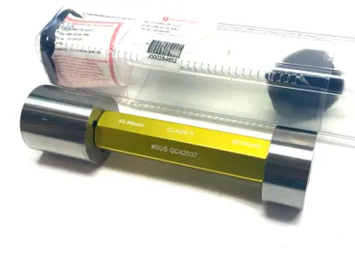 USED VERMONT GAGE TRILOCK GO/NO-GO ASSEMBLY STEEL CLASS X 45.99+MM/46.04-MM