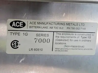 USED ACE MANUFACTURING TYPE 1G