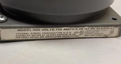 Used FEDERAL SIGNAL 500 Misc Electrical & Power Parts Ohio US | Surplus Asset Holdings #1365825