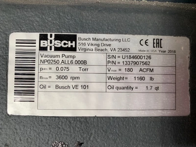 USED Busch NP0250ALL6000B