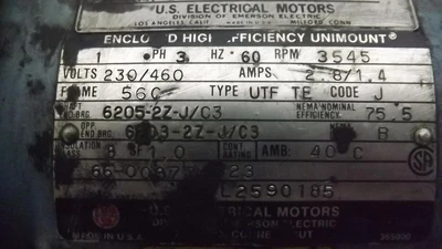 Used US ELECTRICAL _UNKNOWN_ Blowers | OCO Industrial #1634529