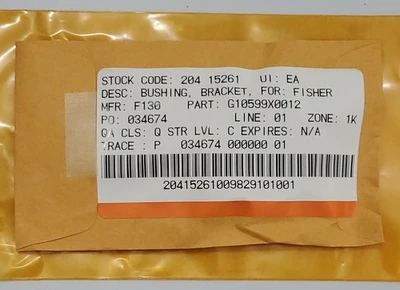 NEW Fisher G10599X0012