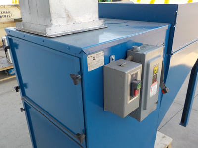 Industrial Down Draft Grate Table with Donaldson Torit Model 80 Cab Collection Unit, 230/490 Volts, ...