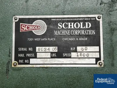 USED Schold 300 Gallon Schold Mixer