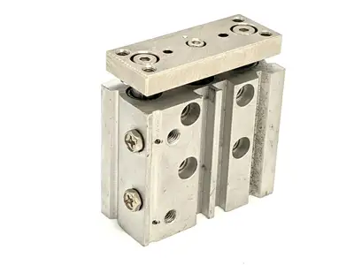 Used SMC Compact Guide Cylinder Pneumatic Cylinders Michigan US | Maverick Industrial Sales #1393573