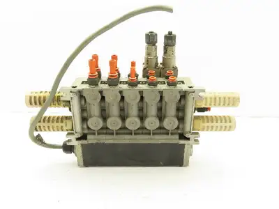 SMC NVFS3100-5FZ  5-Station Pneumatic Manifold with 24VDC Solenoid Valves