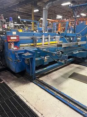 66" x 110" Mckinley 2 color Rotary Die Cutter