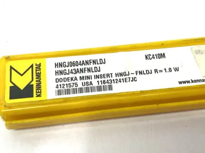 New | in-Stock Kennametal Dodeka™ Mini Carbide Insert HNGJ-LDJ HNGJ0604ANFNLDJ 4-PACK Indexable Insert Michigan US | Maverick Industrial Sales #1391733